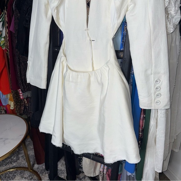 Aje Martino White Cut-Out Blazer Mini Dress - Picture 11 of 15